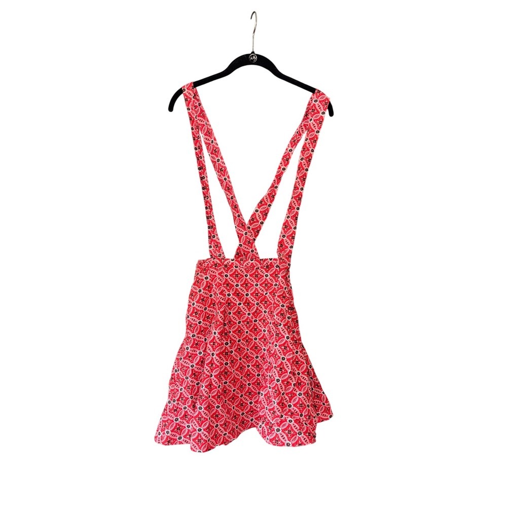 Nashville Red‎ Paisley Print Skirt Vintage Retro Style Large